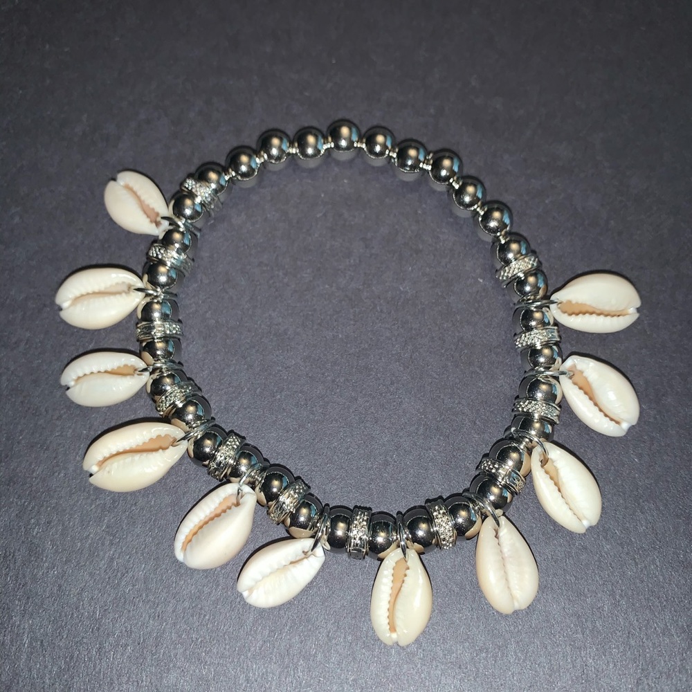 Shell Beaded Anklet - Picture 2 of 3